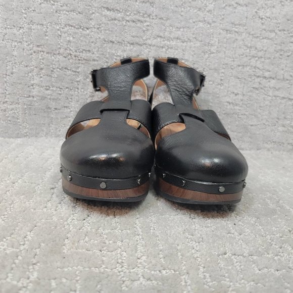 VIONIC Day Faye Womens Size 7 Black Ankle Strap Leather Comfort Fisherman Shoe - Picture 12 of 12